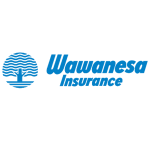 Wawanesa Insurance logo featuring a blue stylized tree within a circle, next to the company name in blue text on a light background—often seen partnered with top Restoration Company Calgary services.